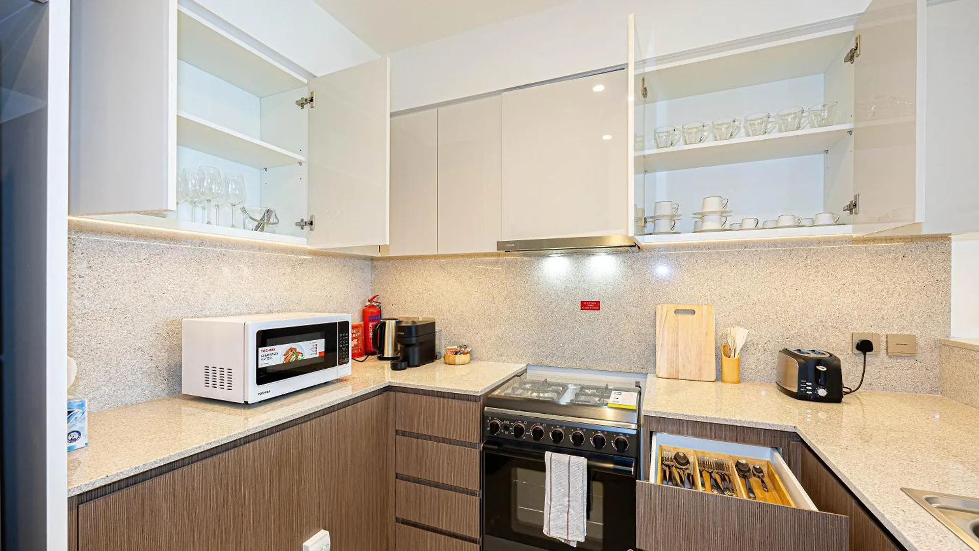 두바이 3Br Burj & Fountain View, High Floor Burj Royale Downtown 아파트